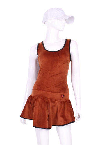 The Sandra Mee Dress offers a playful, fun, and very flirty look. Our dress is fitted, and flares out at the skirt with cute cut out ''O'' in the back. It is perfect for tennis, running and golf (with our Leg Lengthening Leggings), and of course, a trip to your after-court party with your friends. It was designed for confident women like you!