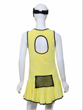 Load image into Gallery viewer, Sandra Mee Court To Cocktails Tennis Dress Tennis Ball Yellow
