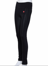 Load image into Gallery viewer, Black + Black Leg Lengthening Leggings
