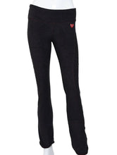 Load image into Gallery viewer, Black Dimple With Red Stitching Baggy Warm Up Pants
