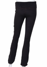 Load image into Gallery viewer, Leg Lengthening Pants Black Dimple With Red Stitching
