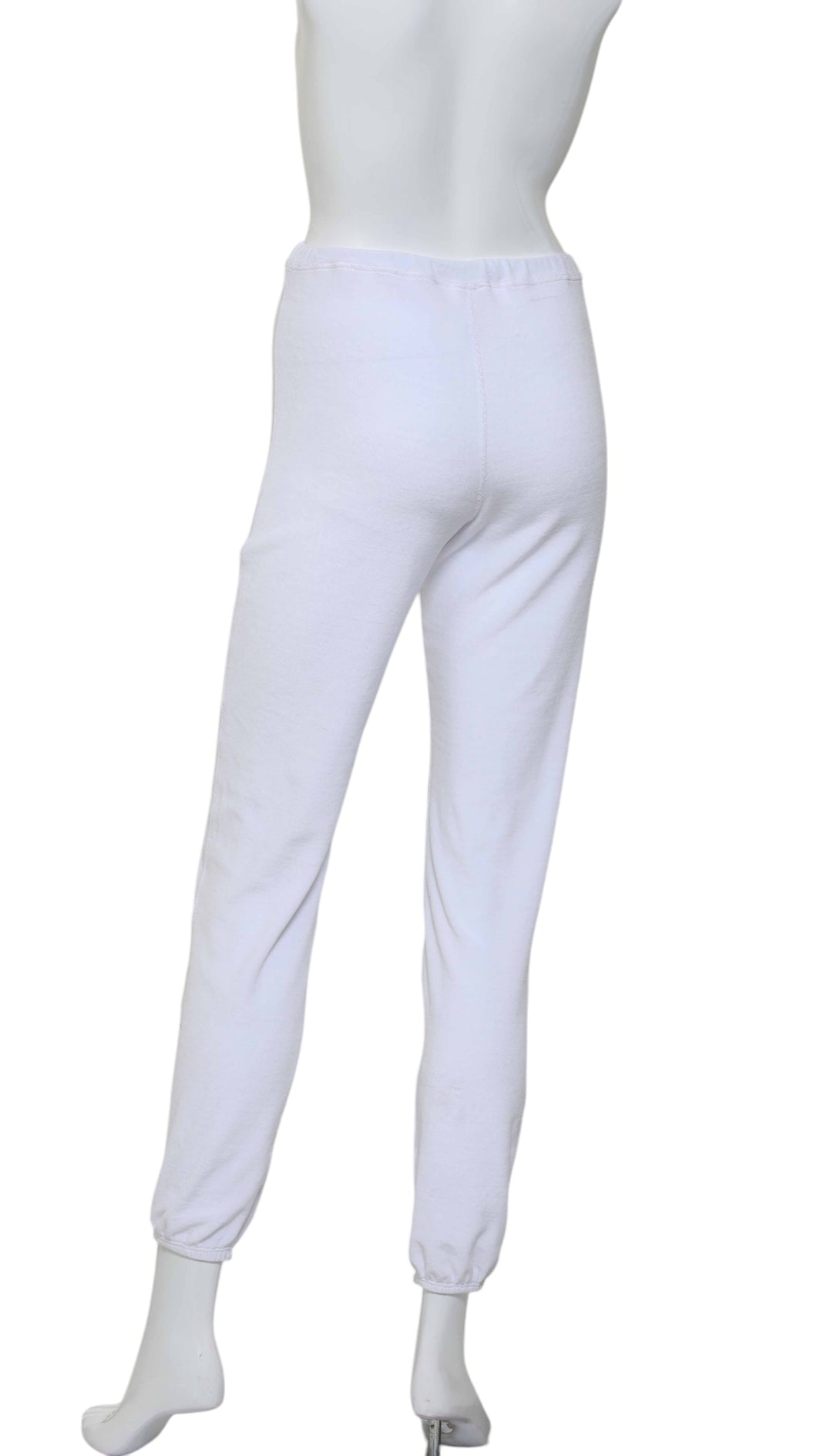 Soft White Baggy Warm Up Pants