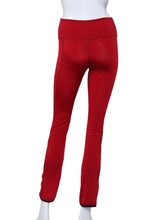 Load image into Gallery viewer, Solid Red Leg Lengthening Warm Up Pants
