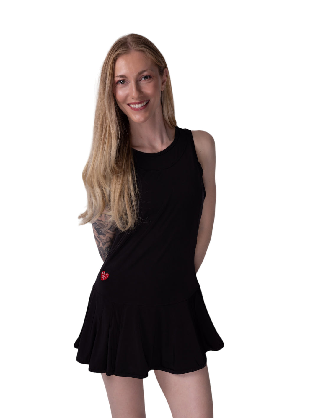 The Andrea Dress offers a playful, fun, and very flirty look. It is perfect for tennis, running and golf (with our Leg Lengthening Leggings), and of course, a trip to your after-court party with your friends. It was designed for confident women like you!