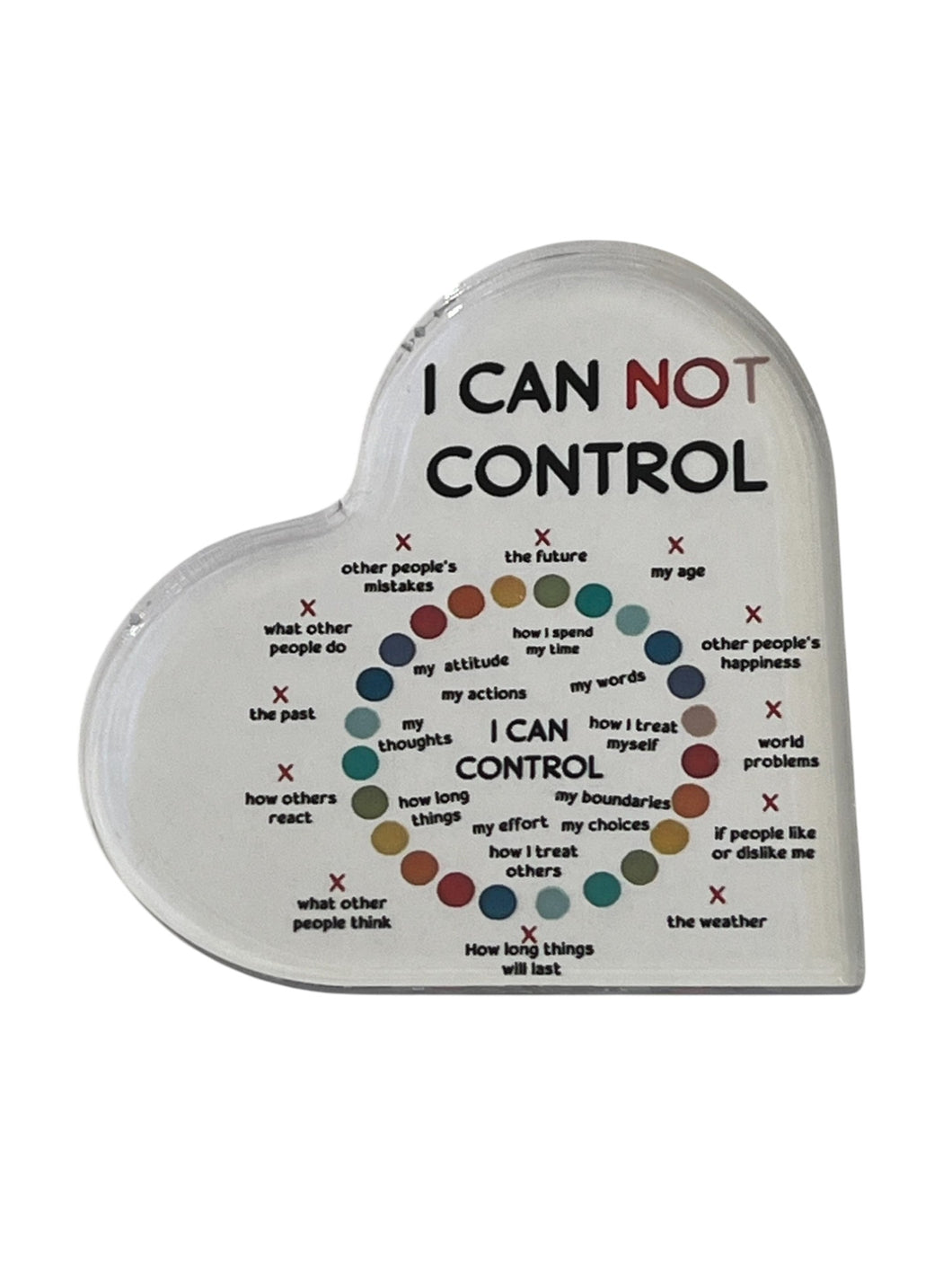 Lucite Inspirational Heart