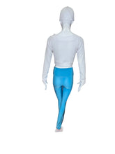 Load image into Gallery viewer, White Velvet Vee Crop Top
