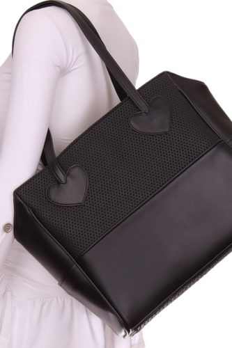 All Black Mini LOVE Tote - I LOVE MY DOUBLES PARTNER!!!