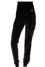 Load image into Gallery viewer, Black High + Long Warm Up Pants - I LOVE MY DOUBLES PARTNER!!!
