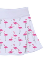 Load image into Gallery viewer, Flamingo Love &quot;O&quot; Skirt - I LOVE MY DOUBLES PARTNER!!!
