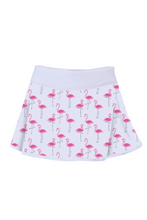 Load image into Gallery viewer, Flamingo Love &quot;O&quot; Skirt - I LOVE MY DOUBLES PARTNER!!!

