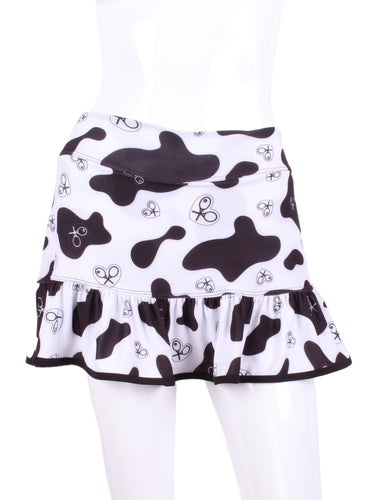 Ruffle Skirt Cow Print - I LOVE MY DOUBLES PARTNER!!!