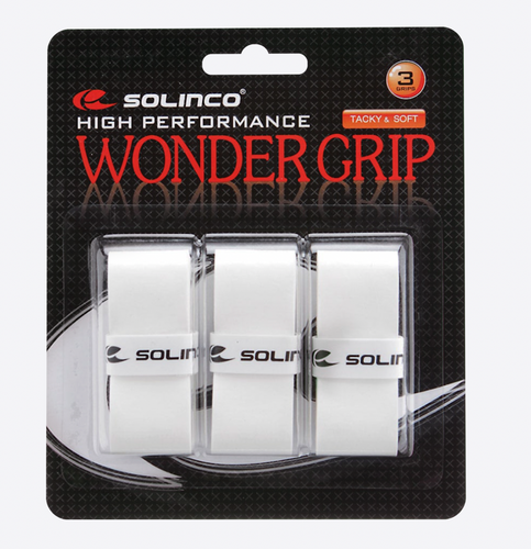 Solinco Wonder Grip 3 Pack White - I LOVE MY DOUBLES PARTNER!!!