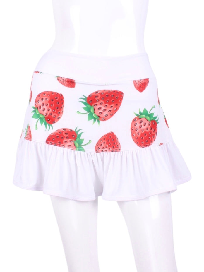 Strawberries + Cream Ruffle Skirts
