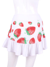 Load image into Gallery viewer, Strawberries + Cream Ruffle Skirts
