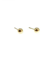 Load image into Gallery viewer, Tennis Ball Solid Gold Stud Earrings - I LOVE MY DOUBLES PARTNER!!!
