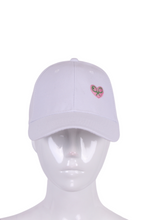 Load image into Gallery viewer, Spring Collection Trucker Hat with Pink Heart + Rackets Logo - I LOVE MY DOUBLES PARTNER!!!
