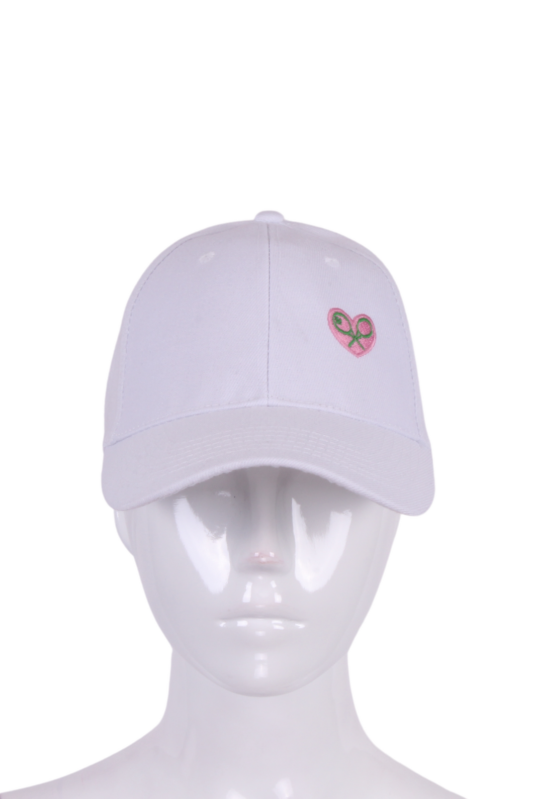 Spring Collection Trucker Hat with Pink Heart + Rackets Logo - I LOVE MY DOUBLES PARTNER!!!