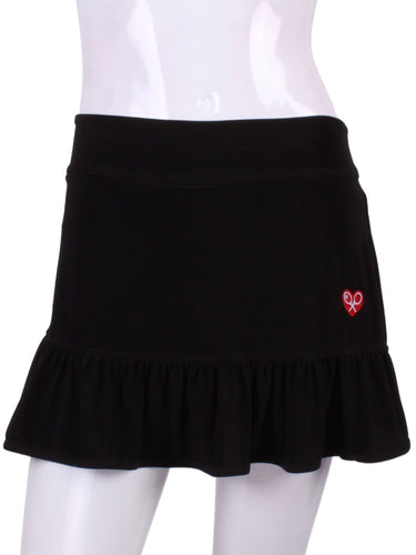 Soft Brushed Black Ruffle Skirt - I LOVE MY DOUBLES PARTNER!!!