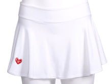 Load image into Gallery viewer, Soft White LOVE &quot;O&quot; Skirt - I LOVE MY DOUBLES PARTNER!!!
