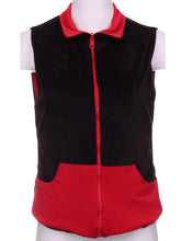 Load image into Gallery viewer, Textured Red + Black Reversible Tennis Vest - I LOVE MY DOUBLES PARTNER!!!
