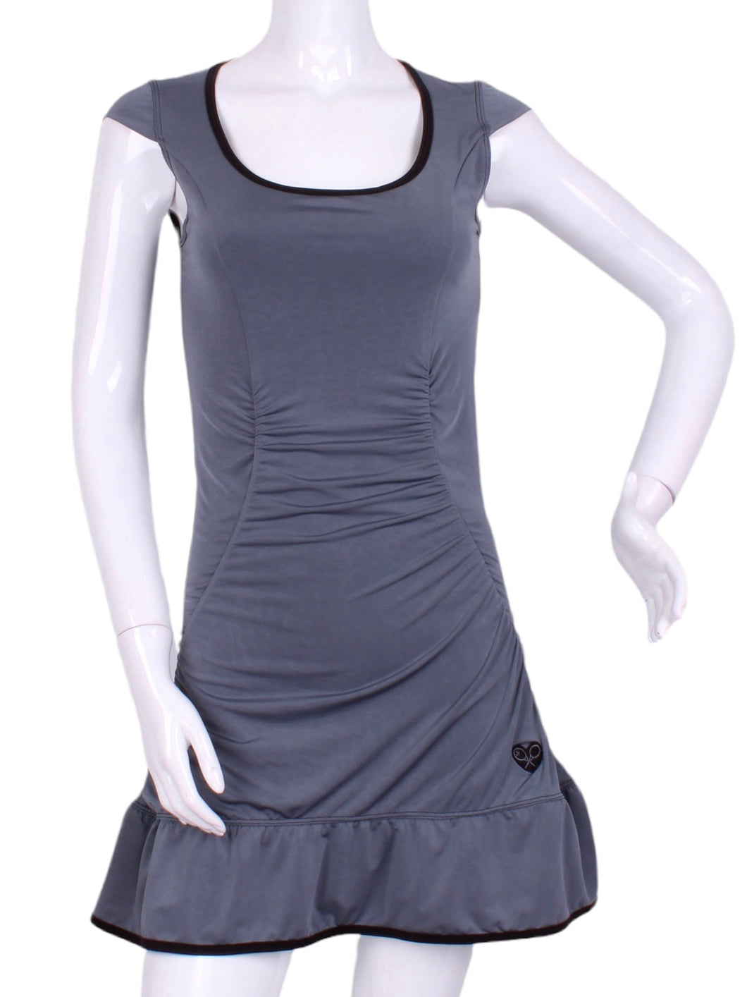 Grey Monroe Tennis Dress With Ruching - I LOVE MY DOUBLES PARTNER!!!