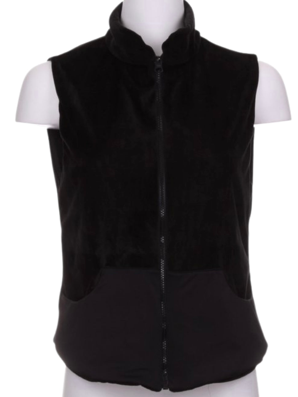 Soft Black on Black Velvet Reversible Vest - I LOVE MY DOUBLES PARTNER!!!